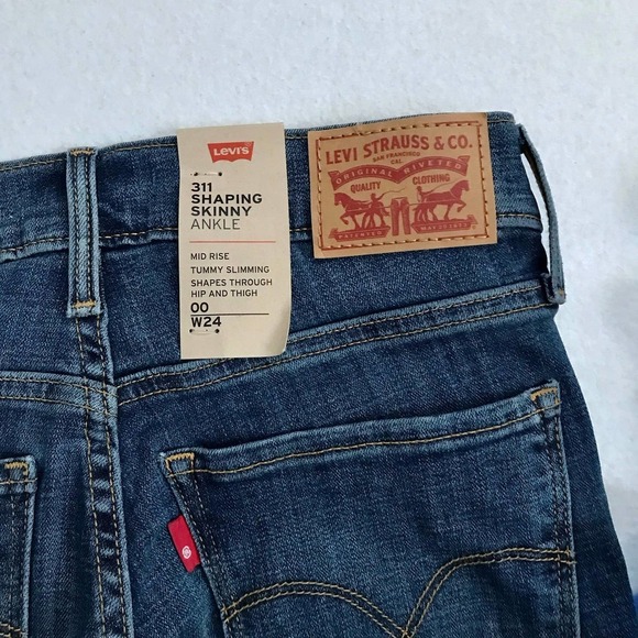 Levi's NWT 311 Shaping Skinny Ankle Jeans Women 00/24 - Picture 8 of 12
